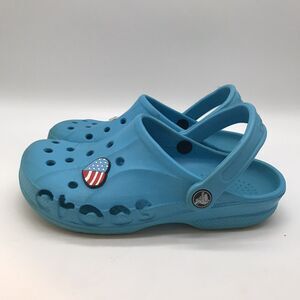 Crocs Baya Blue Clogs Men's 5 - Women's 7  Comfort Shoes Slip On Sandals Jibbitz